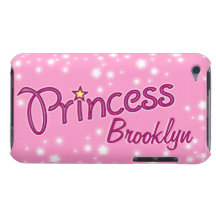 Girls named princess star pink purple ipod case iPod touch case