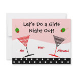 Girls Night Out Bachelorette invitations