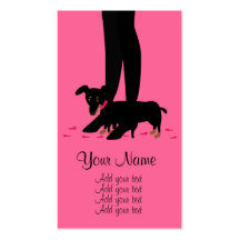 Girls' Night Out - Dachshund Business Card Templates