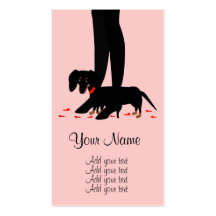 Girls' Night Out - Dachshund Business Card