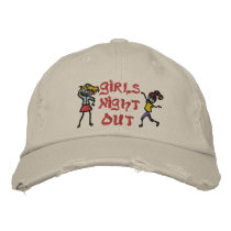 Girl's Night Out Embroidered Hat