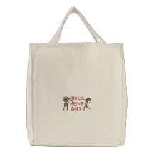 Girl's Night Out Embroidered Tote Bags