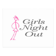 Girls Night Out (Girl) Post Card