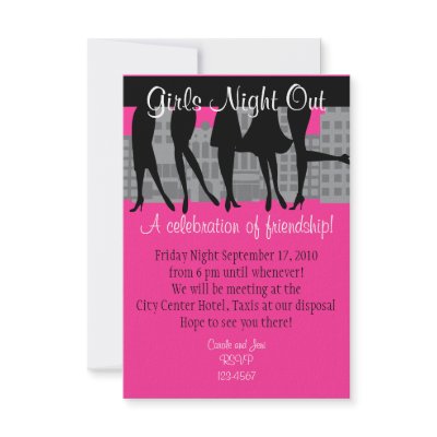 Girls Night Out Personalized Invite by trennea