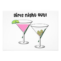Girls night out party invitation