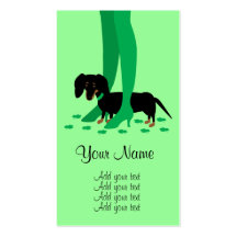 Girls' Night Out Shamrocks Business Card Template