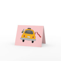 Girls' Night Out Taxi Note Card