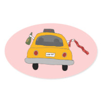 Girls' Night Out Taxi Stickers