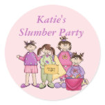 Girl's Night Slumber Party Stickers