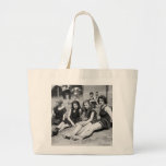 Girls on the Beach, early 1900s Canvas Bag