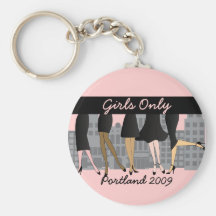 Girls Only-Version 3 Keychain