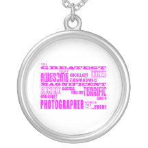 Girls Photographers : Pink Greatest Photographer Custom Necklace