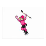 Girls Play Hockey!! Postcard