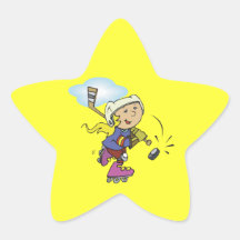 Girls Play Hockey Too Sticker