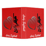 Girls Play With Heart Softball Binder