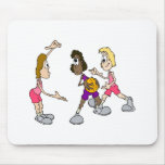 Girls playing basketball