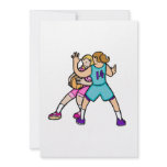 Girls playing Hoops