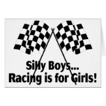 Girls Racing Card