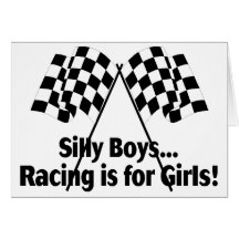 Girls Racing Card