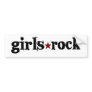Girls Rock Bumper Stickers