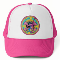 Girls Rock Skull & Crossbones Mesh Hat