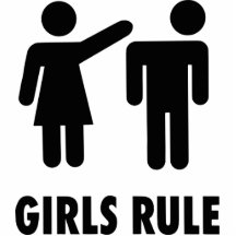 Girls Rule Acrylic Cut Out
