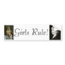 Girls Rule Bumper Sticker