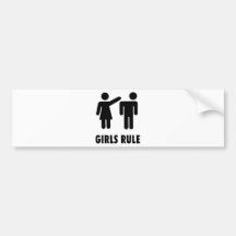 Girls Rule Bumper Stickers