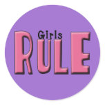 Girls Rule Gifts and Tees for Women and Girls Stickers