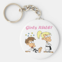 Girls-Rule-judo Keychains