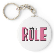 Girls Rule Key Chain