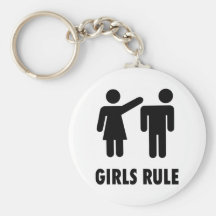 Girls Rule Keychain