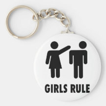 Girls Rule Keychain