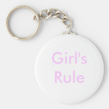 Girl's Rule Keychain