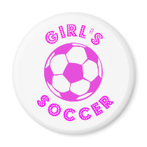 Girl's Soccer magnets