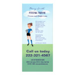 Girl's Soccer Player Personalized Rack Card Template