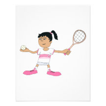 Girls Tennis Personalized Announcements
