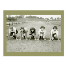Girls Track, 1920s Postcards