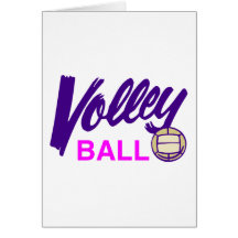 Girls Volleyball Greeting Card