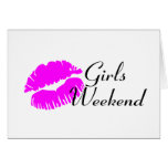 Girls Weekend (Kiss Blk) Greeting Card