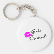Girls Weekend (Kiss Blk) Keychains