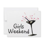 Girls Weekend (Martini 1) invitations