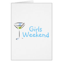Girls Weekend Martini Card
