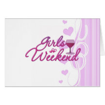 girls weekend night out party bridal wedding fun greeting cards