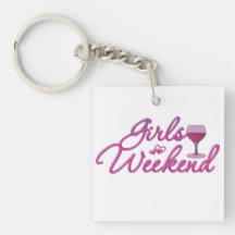 girls weekend night out party bridal wedding fun key chains