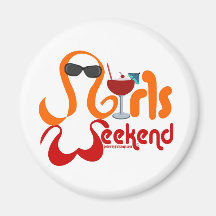 Girls Weekend Party Fridge Magnet