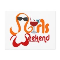 Girls Weekend Party Post Card