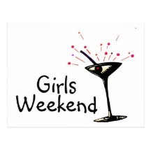 Girls Weekend Postcard