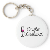 Girls Weekend (Wine) Keychain