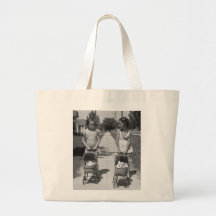 Girls with Dolls, 1941 Canvas Bags